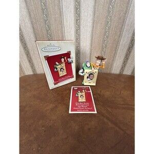 Hallmark Keepsake Ornament 2003 Toy Story Buzz Lightyear & Woody Our Best Buddy